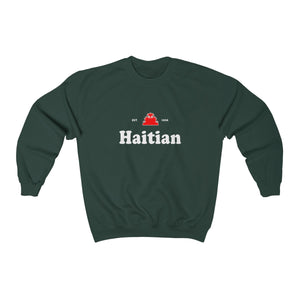Haitian - Unisex Heavy Blend™ Crewneck Sweatshirt - Sweatshirt - Cocoalime Apparel 