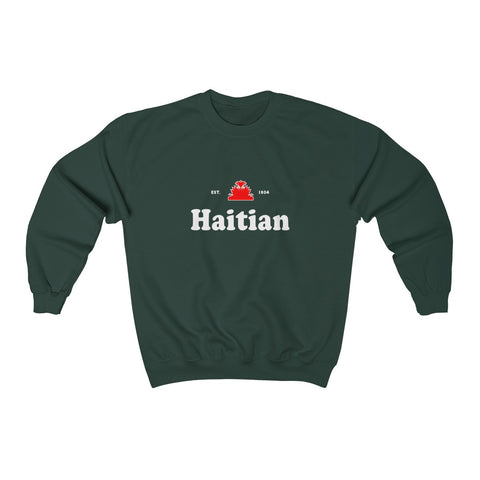 Haitian - Unisex Heavy Blend™ Crewneck Sweatshirt - Sweatshirt - Cocoalime Apparel 