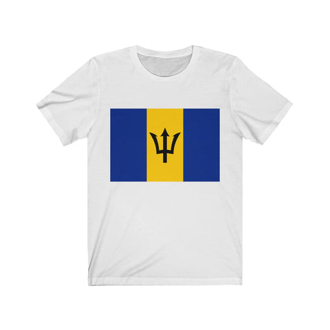Barbados Flag - Unisex Jersey Short Sleeve Tee - T-Shirt - Cocoalime Apparel 