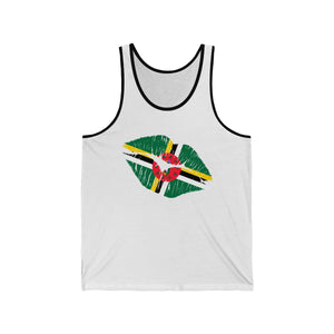 Dominican Lip Service - Unisex Jersey Tank - Tank Top - Cocoalime Apparel 
