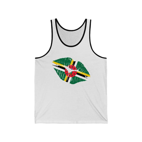Dominican Lip Service - Unisex Jersey Tank - Tank Top - Cocoalime Apparel 