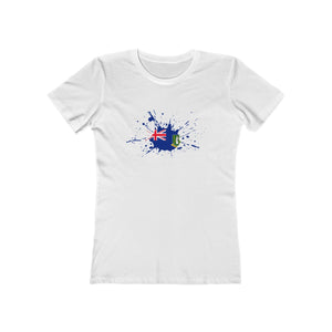 BVI Paint- Women's Slim Fit Tee - CocoaLime