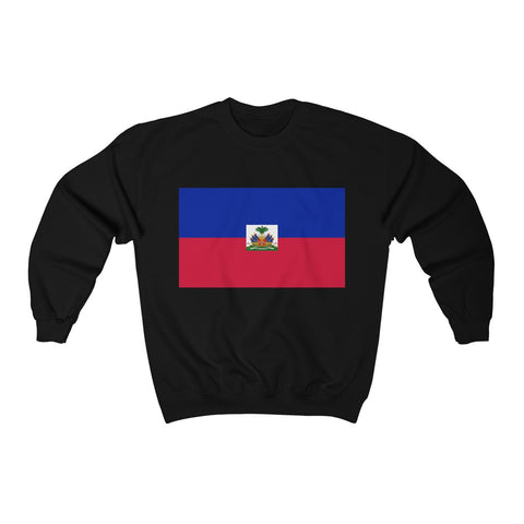Haiti Flag - Unisex Heavy Blend™ Crewneck Sweatshirt - Sweatshirt - Cocoalime Apparel 