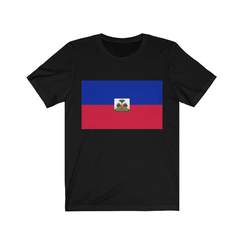 Haiti Flag - Unisex Jersey Short Sleeve Tee - T-Shirt - Cocoalime Apparel 