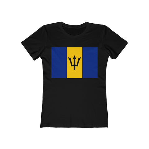 Barbados Flag - Women's Slim Fit Tee - T-Shirt - Cocoalime Apparel 