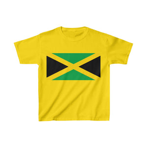Jamaican Flag - Kids Heavy Cotton™ Tee - CocoaLime