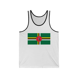 Dominica Flag - Unisex Jersey Tank - Tank Top - Cocoalime Apparel 
