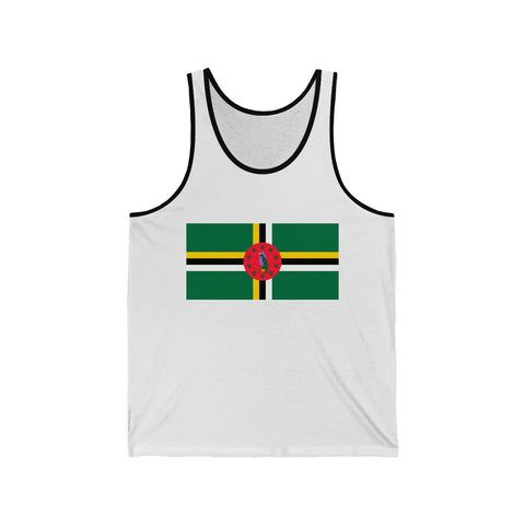 Dominica Flag - Unisex Jersey Tank - Tank Top - Cocoalime Apparel 