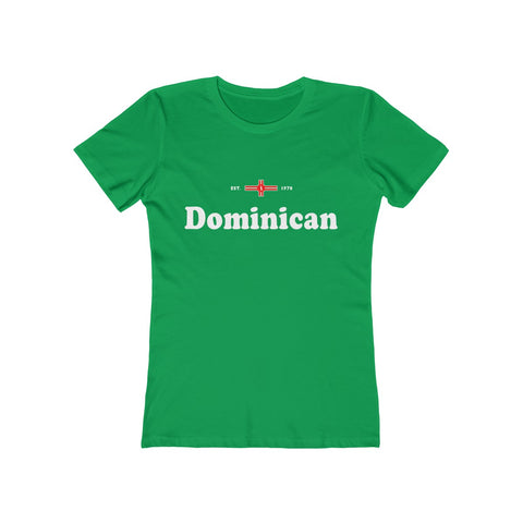 Dominican - Women's Slim Fit Tee - T-Shirt - Cocoalime Apparel 
