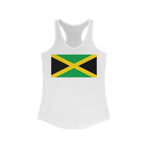 Jamaican Flag -  Women's Slim Fit Racerback Tank - CocoaLime