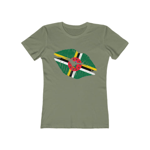 Dominican Lip Service - Women's Slim Fit Tee - T-Shirt - Cocoalime Apparel 