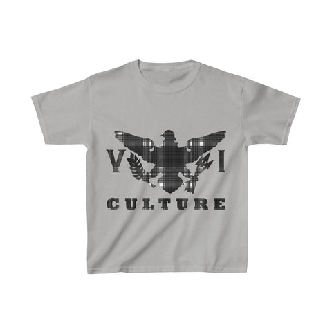 VI Culture - Black Print - Kids Heavy Cotton™ Tee - CocoaLime