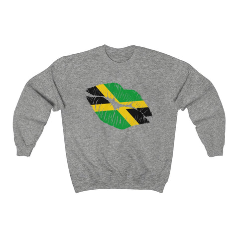 Jamaican Lip Service  - Unisex Heavy Blend™ Crewneck Sweatshirt - CocoaLime