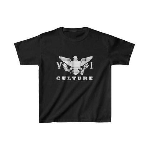 VI Culture - White - Kids Heavy Cotton™ Tee - CocoaLime