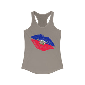 Haiti Lip Service -  Women's Slim Fit Racerback Tank - Tank Top - Cocoalime Apparel 