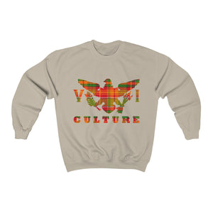 VI Culture - Madras - Unisex Heavy Blend™ Crewneck Sweatshirt - CocoaLime