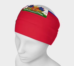 Haiti Flag Multi-Use Headband - Headband - Cocoalime Apparel 