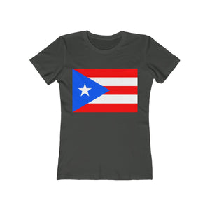 Puerto Rico Flag - Women's Slim Fit Tee - T-Shirt - Cocoalime Apparel 