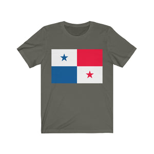 Panama Flag - Unisex Jersey Short Sleeve Tee - T-Shirt - Cocoalime Apparel 