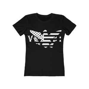 US x VI - White - Women's Slim Fit Tee - CocoaLime