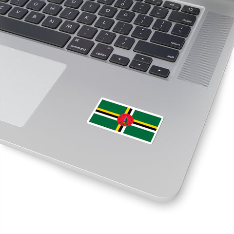 Dominica Flag - Kiss-Cut Stickers - Paper products - Cocoalime Apparel 