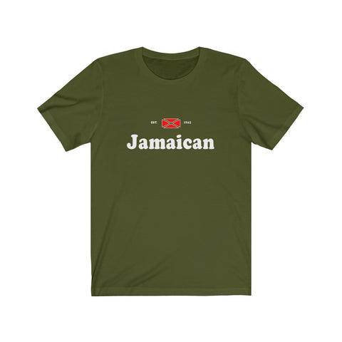 Jamaican - Unisex Jersey Short Sleeve Tee - CocoaLime