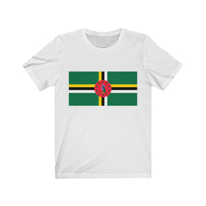 Dominica Flag - Unisex Jersey Short Sleeve Tee - T-Shirt - Cocoalime Apparel 