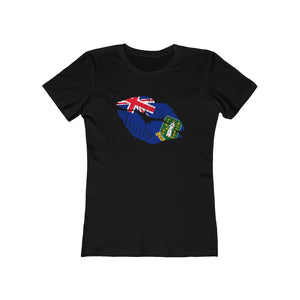 BVI Lip Service - Women's Slim Fit Tee - CocoaLime