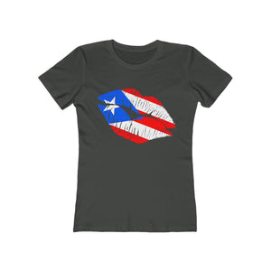 Puerto Rico Lip Service - Women's Slim Fit Tee - T-Shirt - Cocoalime Apparel 
