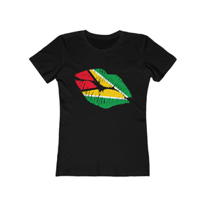 Guyana Lip Service - Women's Slim Fit Tee - T-Shirt - Cocoalime Apparel 