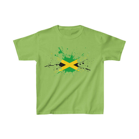 Jamaican Paint - Kids Heavy Cotton™ Tee - CocoaLime