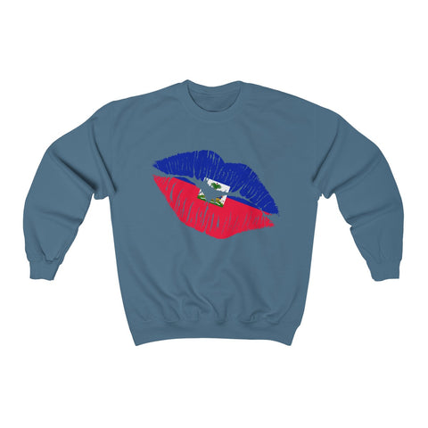 Haiti Lip Service - Unisex Heavy Blend™ Crewneck Sweatshirt - Sweatshirt - Cocoalime Apparel 