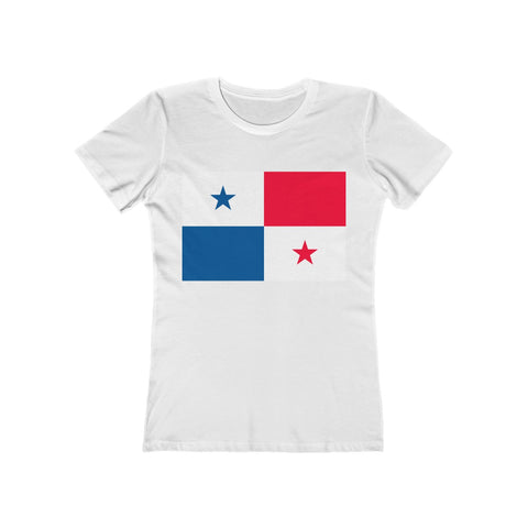Panama Flag - Women's Slim Fit Tee - T-Shirt - Cocoalime Apparel 