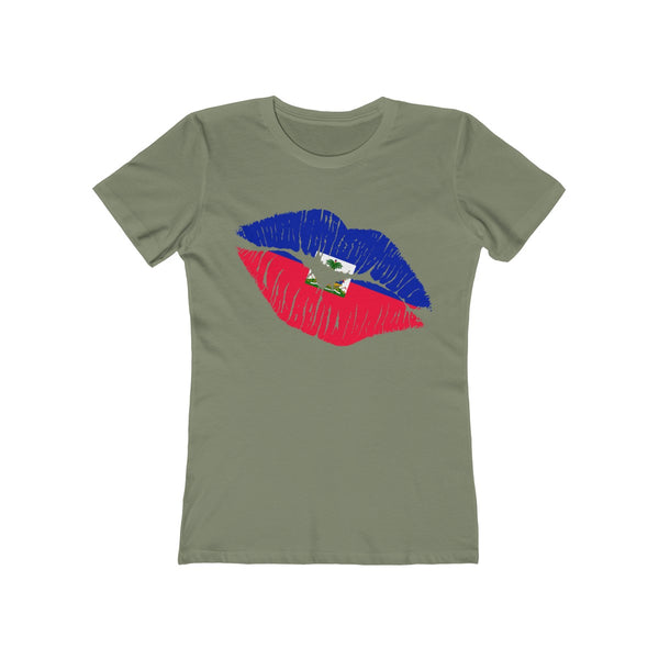 Haiti Lip Service - Women's Slim Fit Tee - T-Shirt - Cocoalime Apparel 