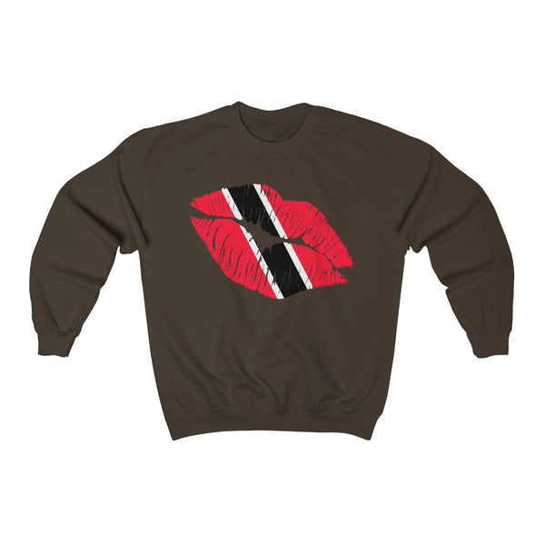 Trinidad & Tobago Lip Service - Unisex Heavy Blend™ Crewneck Sweatshirt - CocoaLime