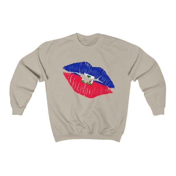 Haiti Lip Service - Unisex Heavy Blend™ Crewneck Sweatshirt - Sweatshirt - Cocoalime Apparel 