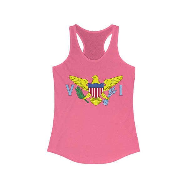 USVI Flag - Women's Slim Fit Racerback Tank