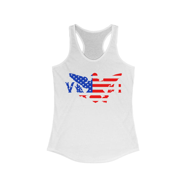 US x VI - Color - Women's Slim Fit Racerback Tank - CocoaLime