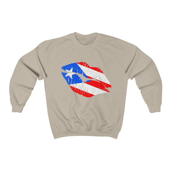 Puerto Rico Lip Service - Unisex Heavy Blend™ Crewneck Sweatshirt - Sweatshirt - Cocoalime Apparel 