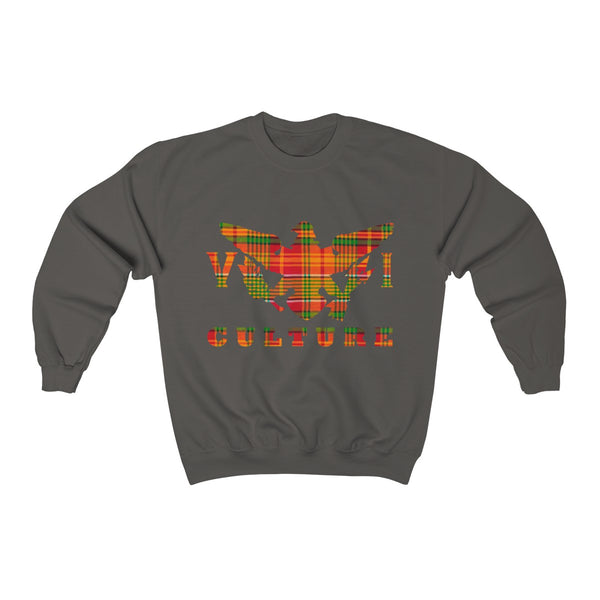 VI Culture - Madras - Unisex Heavy Blend™ Crewneck Sweatshirt - CocoaLime