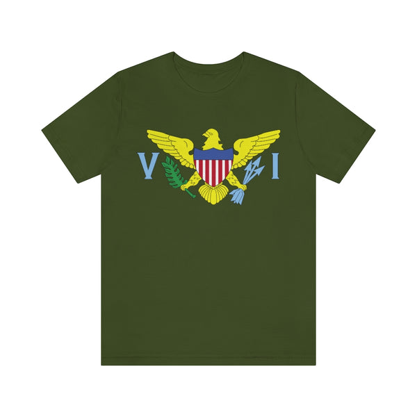 USVI Flag - Unisex Jersey Short Sleeve Tee