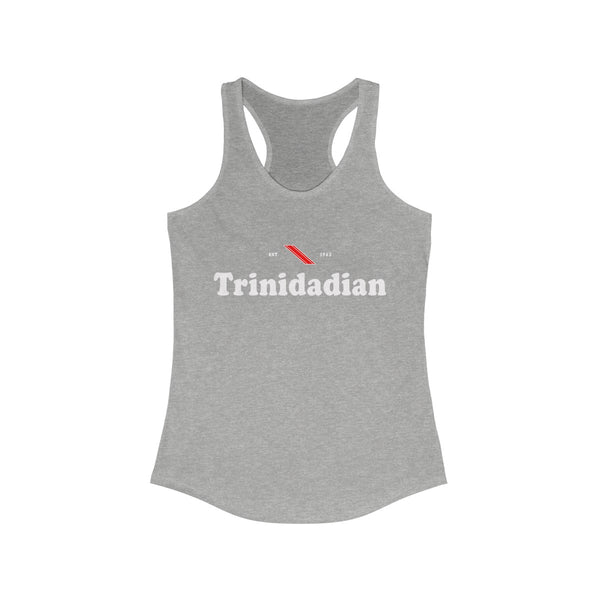 Trinidadian -  Women's Slim Fit Racerback Tank - Tank Top - Cocoalime Apparel 