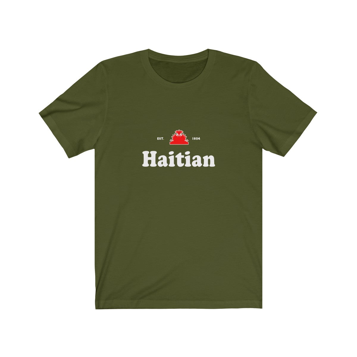 Haitian - Unisex Jersey Short Sleeve Tee - T-Shirt - Cocoalime Apparel 