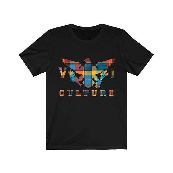 VI Culture - Blue Madras - Unisex Jersey Short Sleeve Tee - CocoaLime