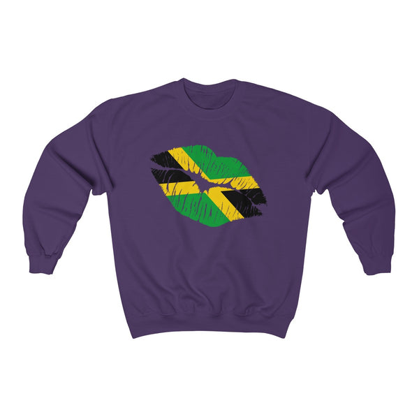 Jamaican Lip Service  - Unisex Heavy Blend™ Crewneck Sweatshirt - CocoaLime