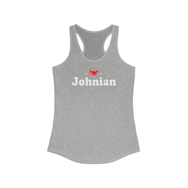 Johnian  - Women's Slim Fit Racerback Tank - CocoaLime