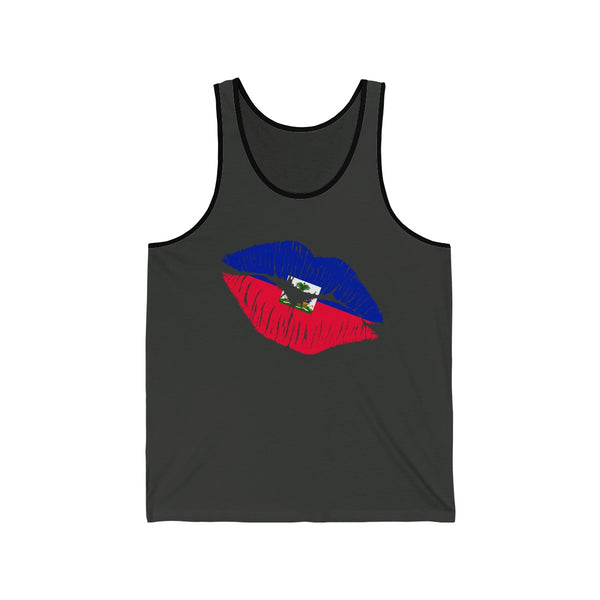 Haiti Lip Service - Unisex Jersey Tank - Tank Top - Cocoalime Apparel 