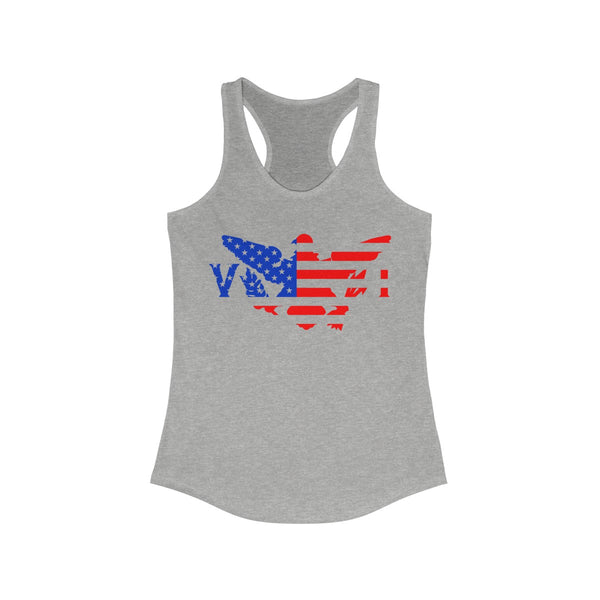 US x VI - Color - Women's Slim Fit Racerback Tank - CocoaLime