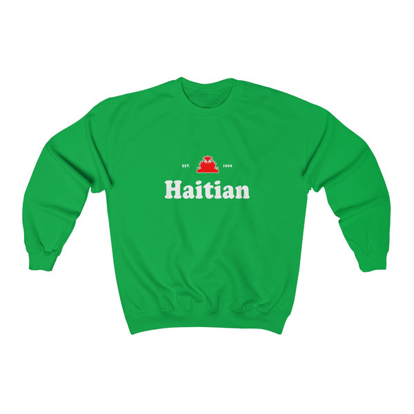 Haitian - Unisex Heavy Blend™ Crewneck Sweatshirt - Sweatshirt - Cocoalime Apparel 