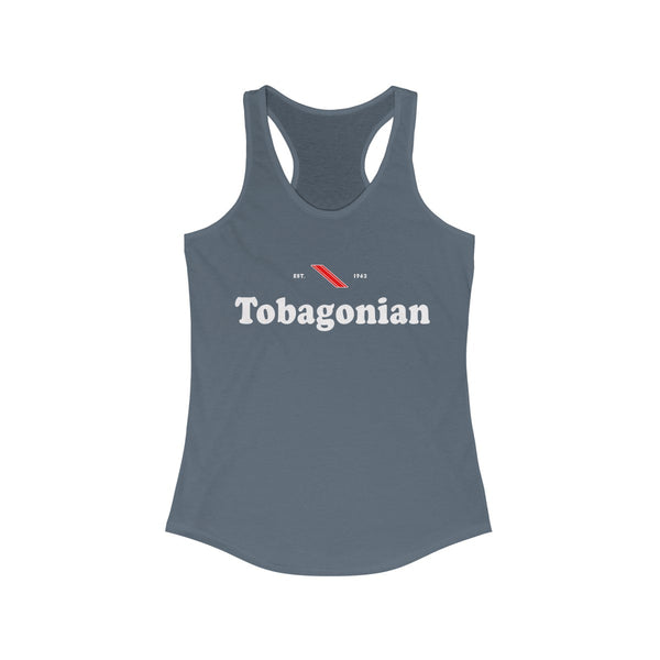 Tobagonian -  Women's Slim Fit Racerback Tank - Tank Top - Cocoalime Apparel 